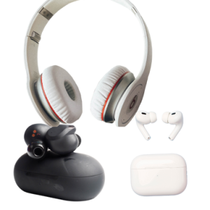 Shop headsets, earbuds, and AirPods at Gizmo’s Electronics – wireless, wired, and noise-canceling options for work, play, and music.